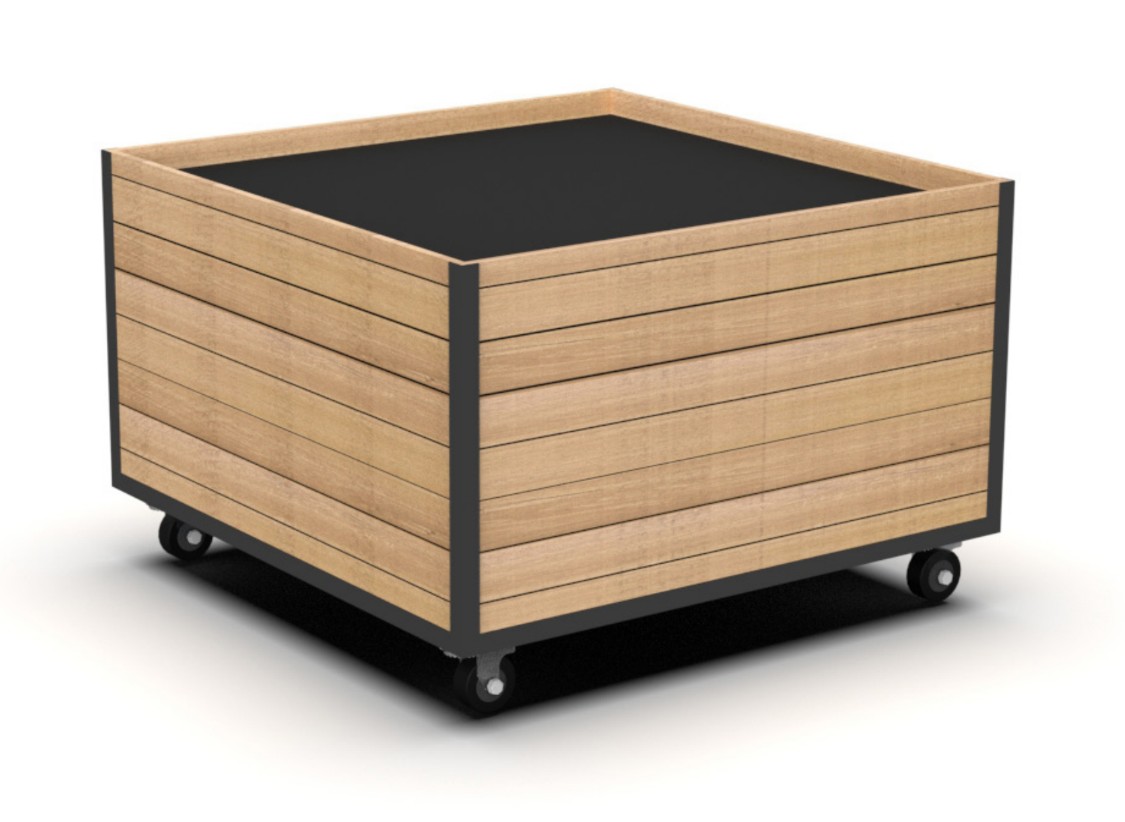 grocery fixture orchard style produce bin on castors