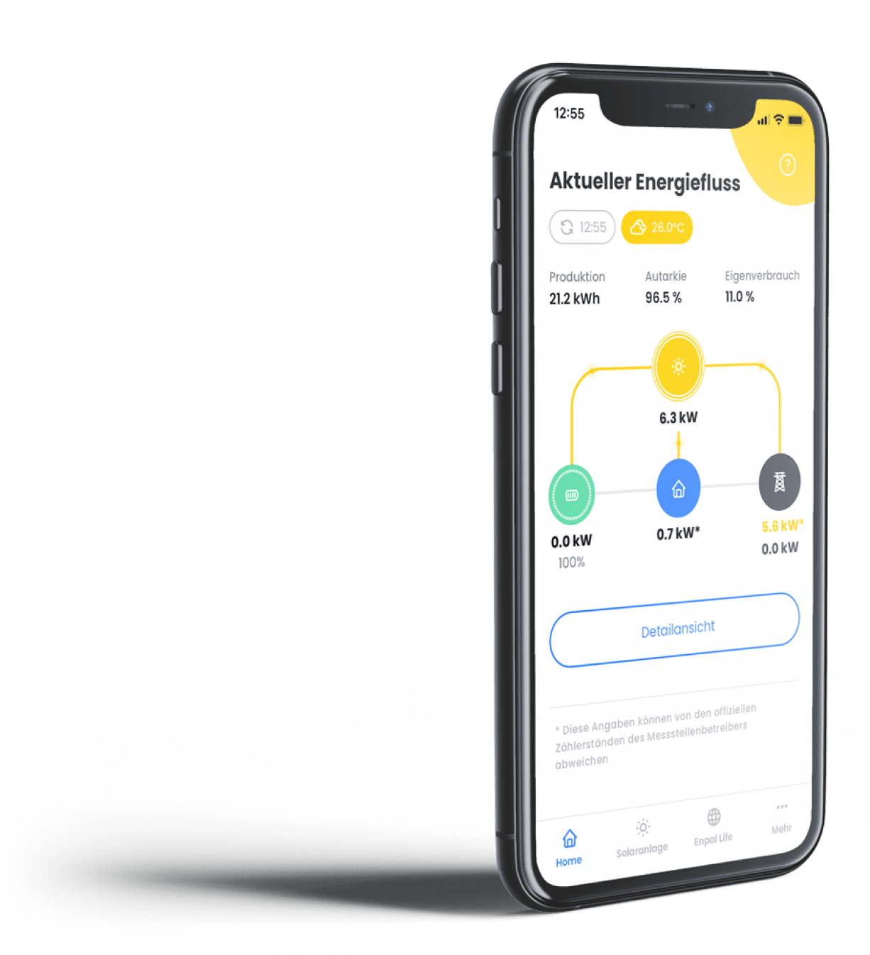 Enpal App Screenshot auf dem iPhone.