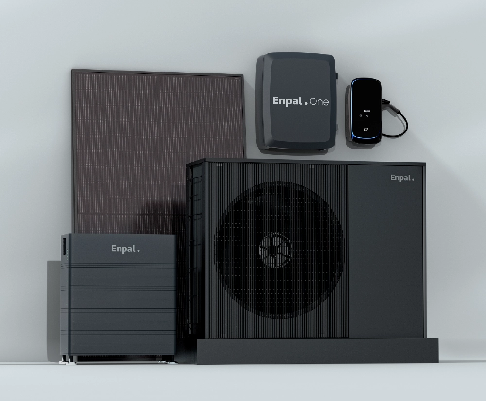 Enpal Komplettpaket mit PV-Modul, Wärmepumpe, Stromspeicher, Wallbox und Enpal.One