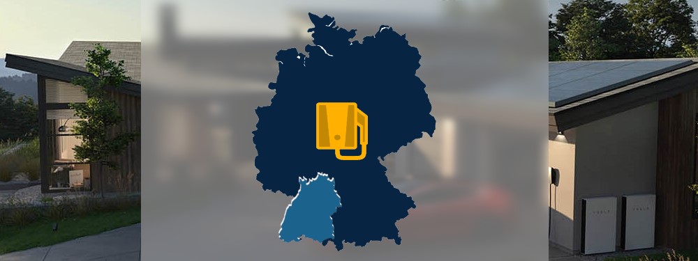 Wallbox Icon mit Baden-Würtemberg Karte