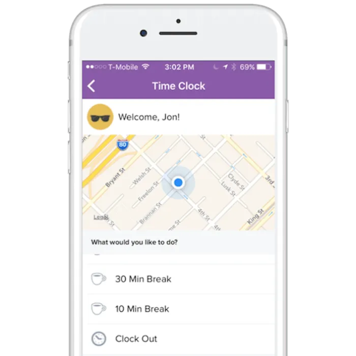 time clock mobile - Save Time Coordinating Your Team