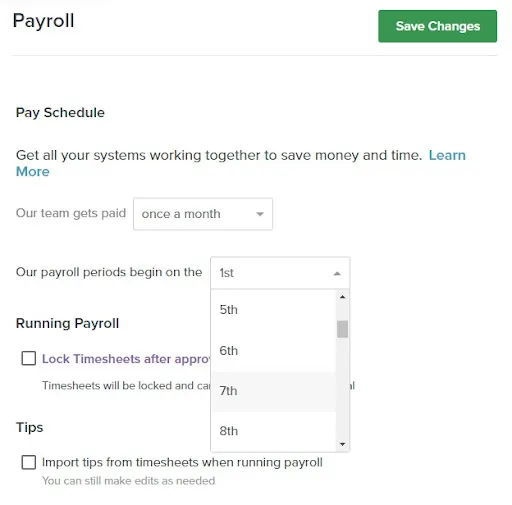 Monthly Payroll