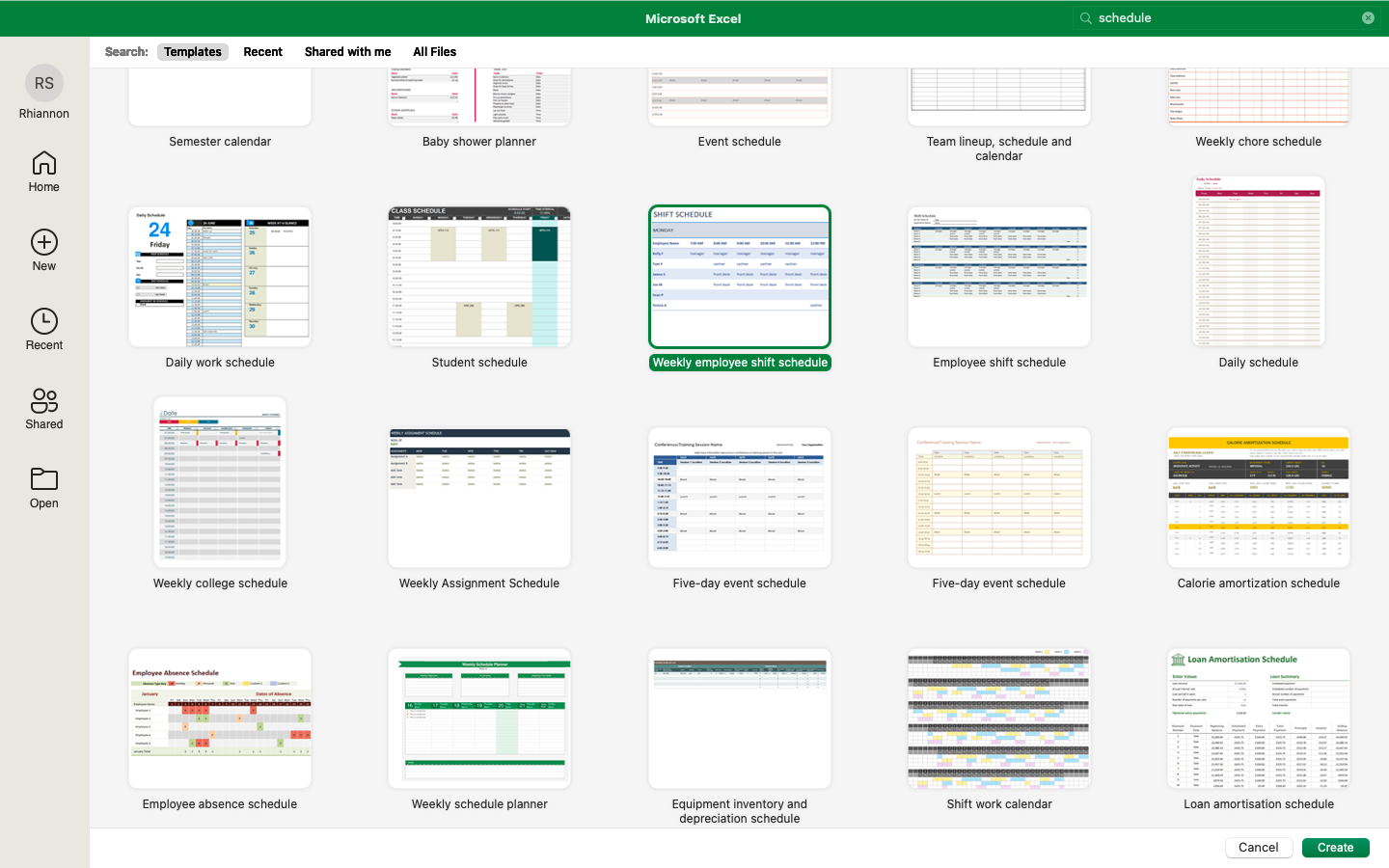 Creating an Employee Shift Schedule With Excel add new workbook