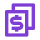 Purple dollar sign icon overlaid on two documents, suggesting payroll transfer.