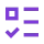 List icon with check mark.
