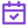 Calendar icon with check mark