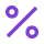 Percentage sign icon