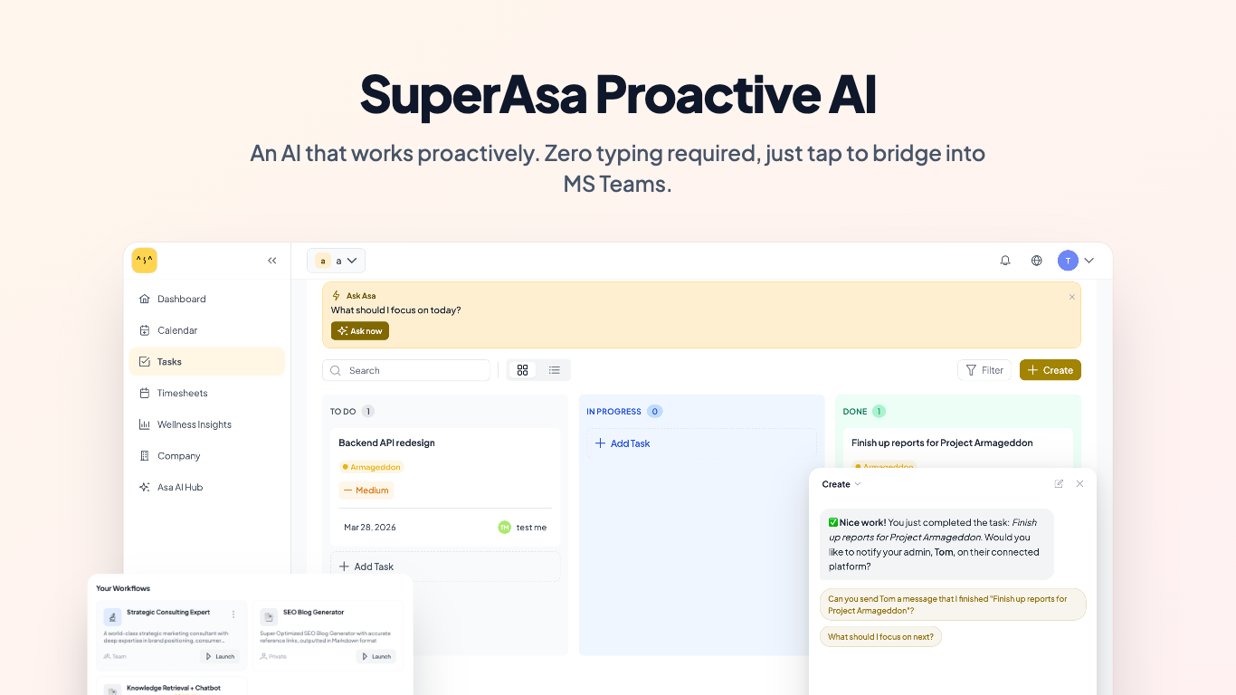 asa ai-powered project management software