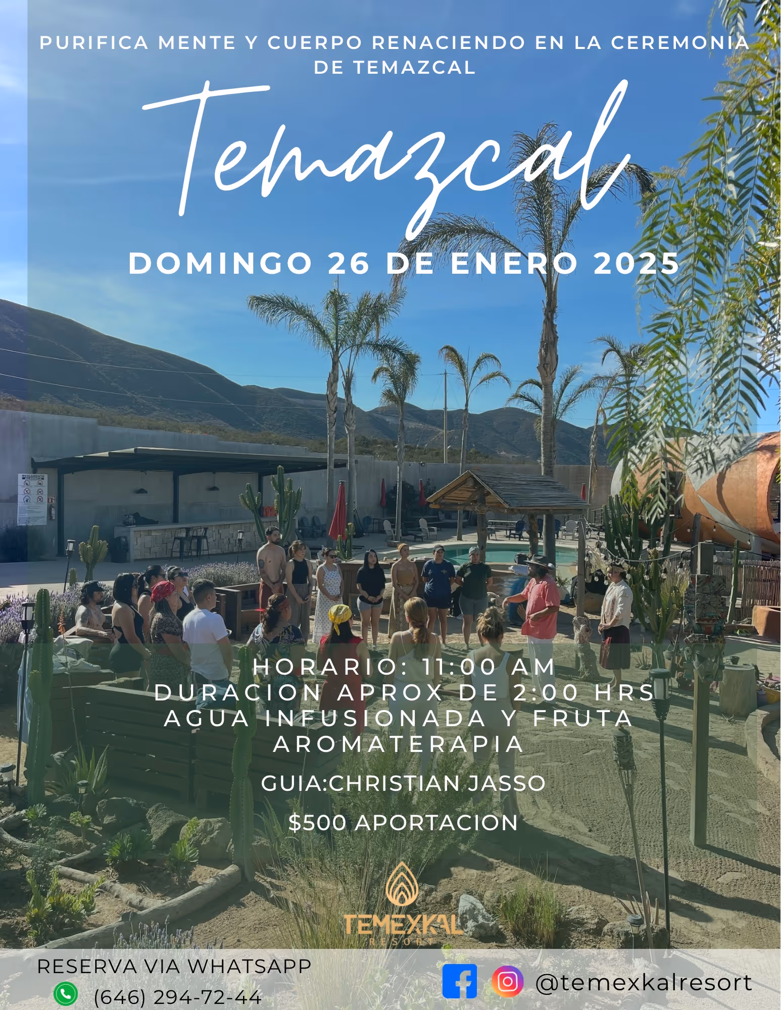 Relaxed girl in a Touristic Spa. Rosarito, Baja California