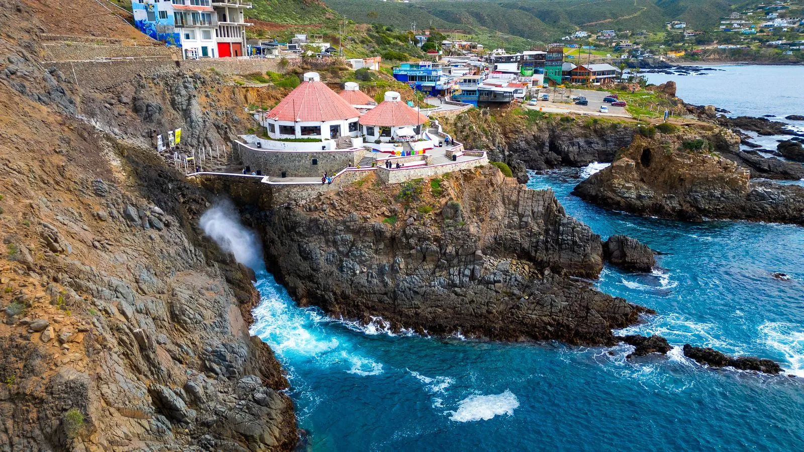Ensenada Baja California — La Bufadora blowhole on the Pacific coast