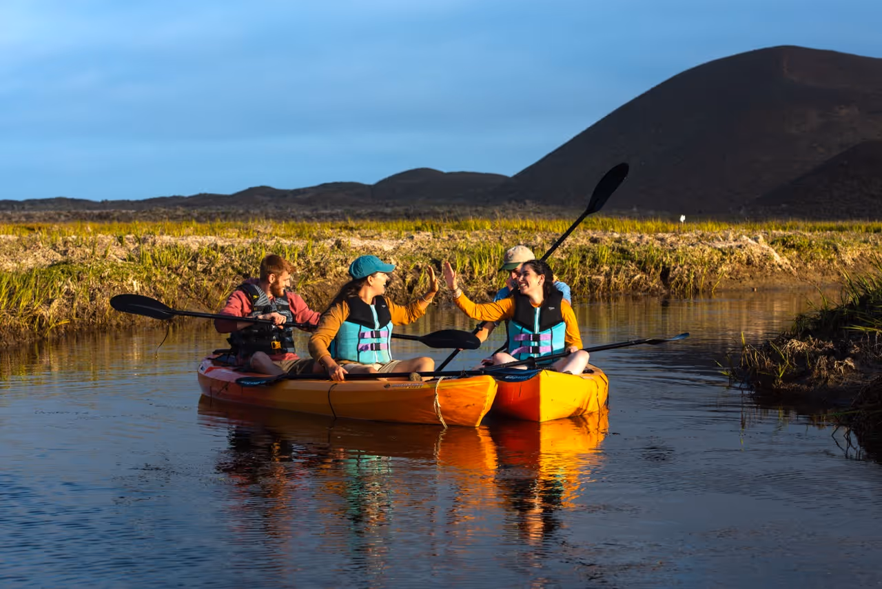 Kayak in San Quintín "Los Humedales" (Wetlands)