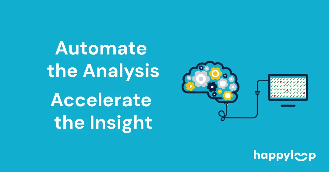 Header image showing a brain with gears connected to a screen, representing automation analysis and fast insights in business intelligence.