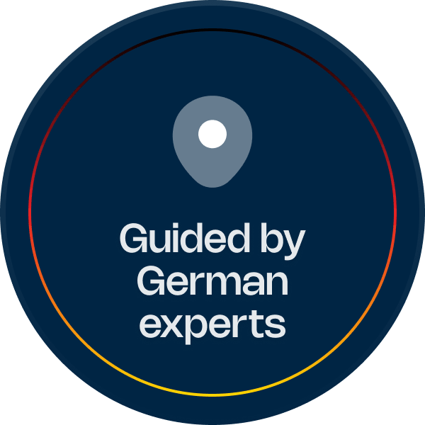 Rundes Icon mit einem schlichten Standort-Pin in der Mitte, erinnert an Orientierung oder geografische Zuordnung.