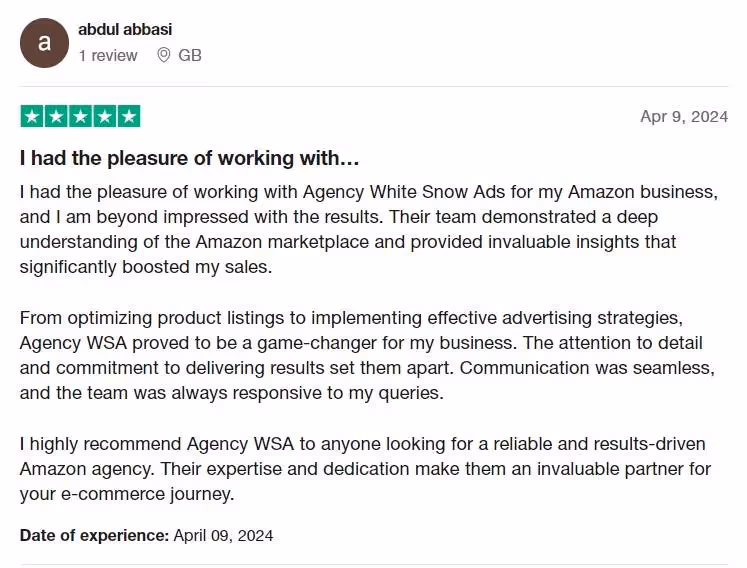 Review 17: Discover genuine customer reviews highlighting our outstanding service