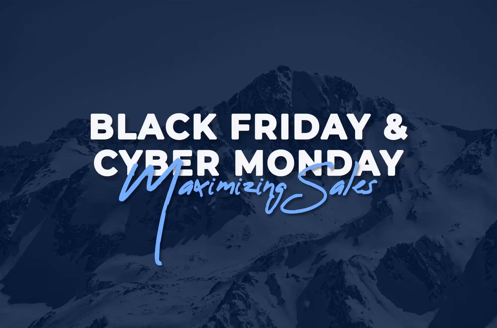 Maximizing Sales in Black Friday & Cyber Monday