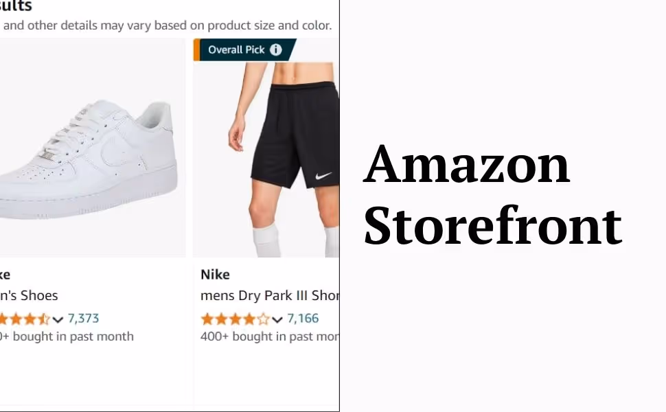 Amazon Storefront image with text