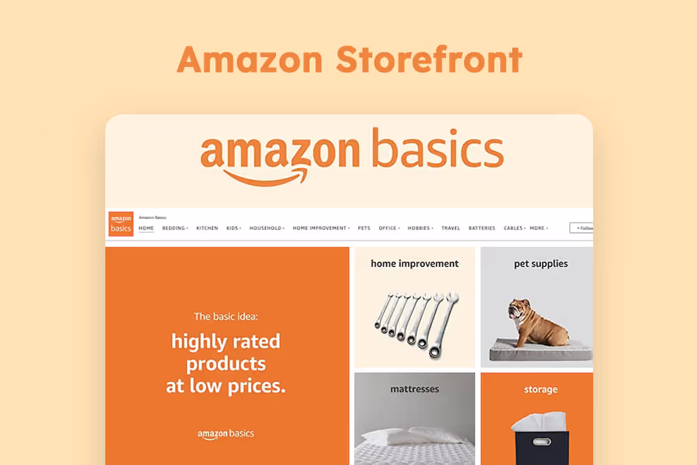Amazon storefront