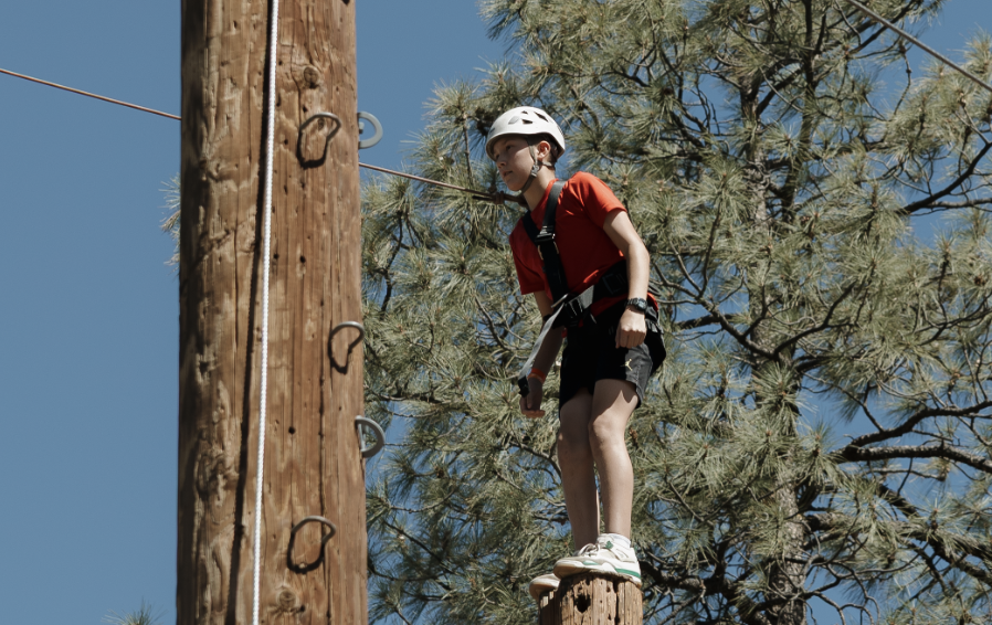 Trinity Students at camp