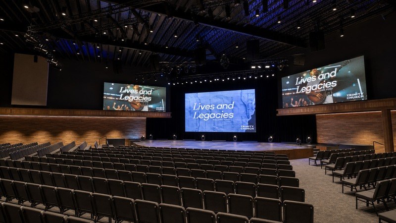 New auditorium seating and screens