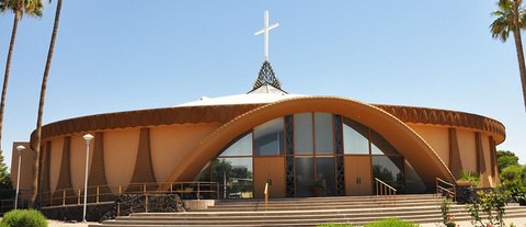 Trinity's first building, July 2016