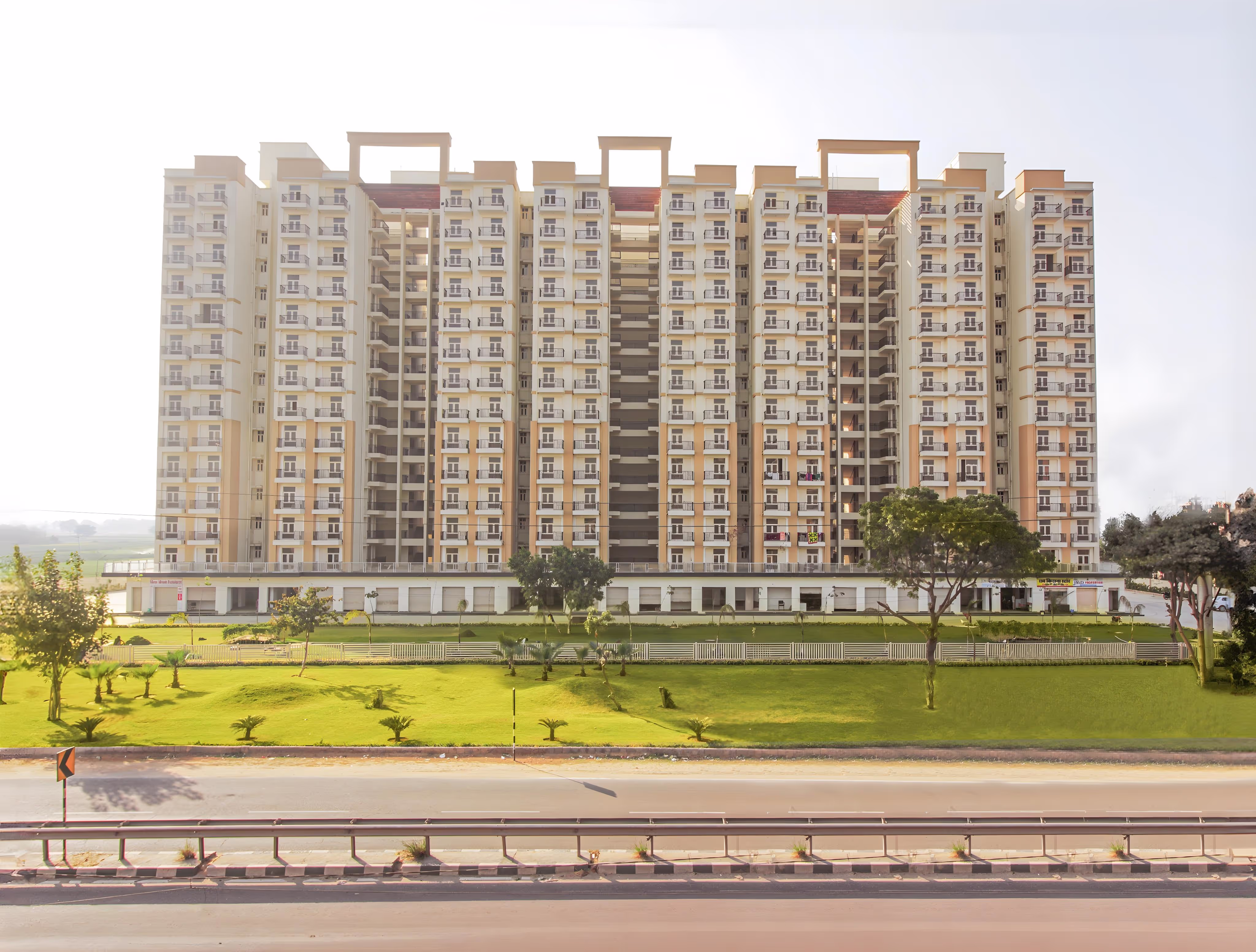 Tall apartment buildings