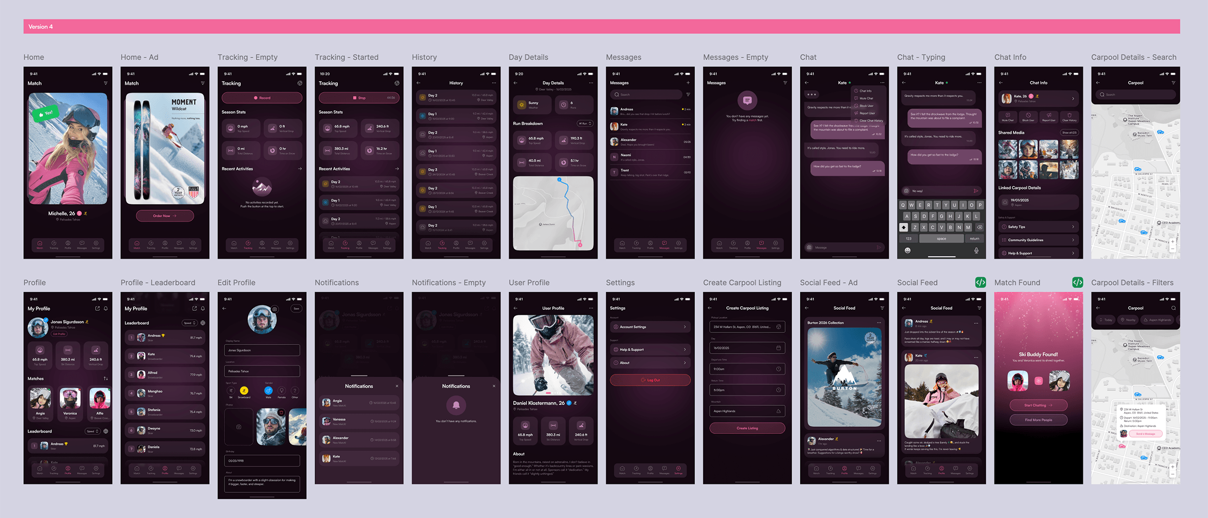 Shredder app all screens