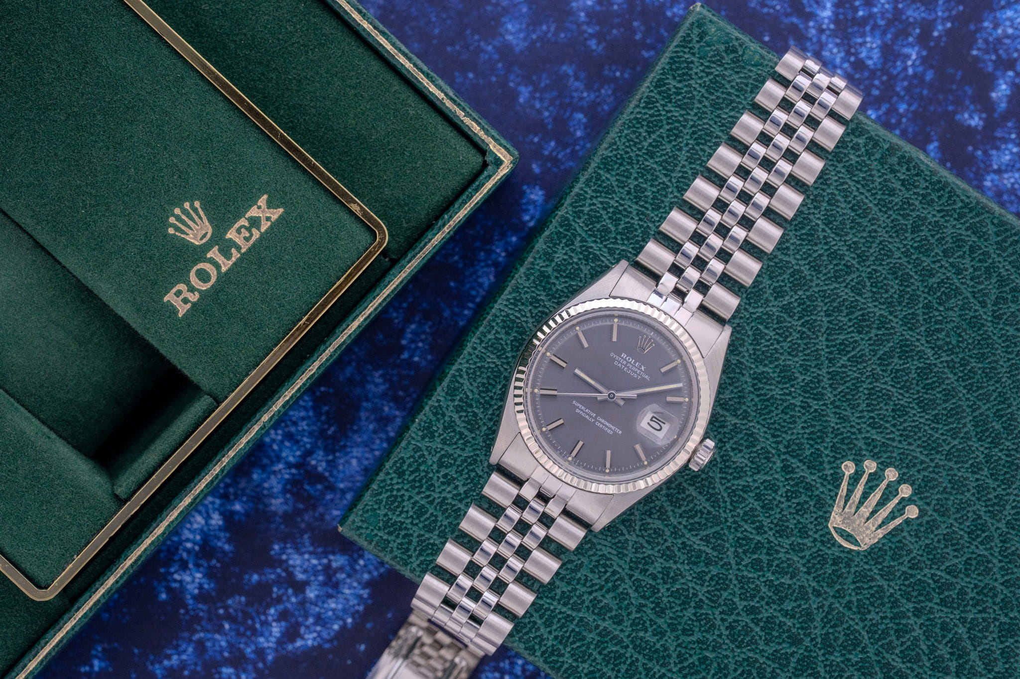 Macro detail of a vintage watch movement showcased at Le Bohemian