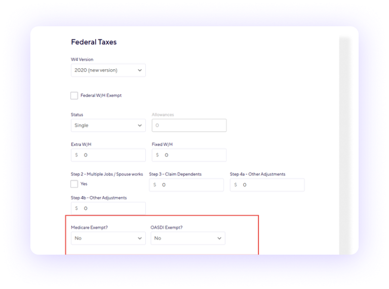 Mark Employees as FICA Exempt