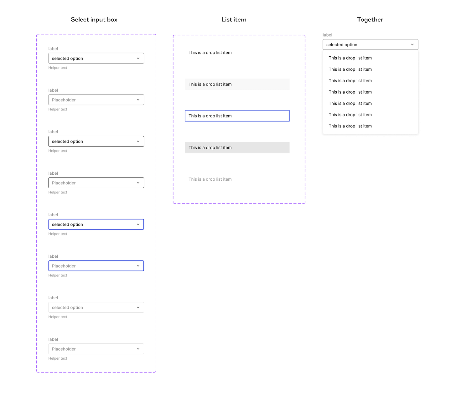 select box variant tree