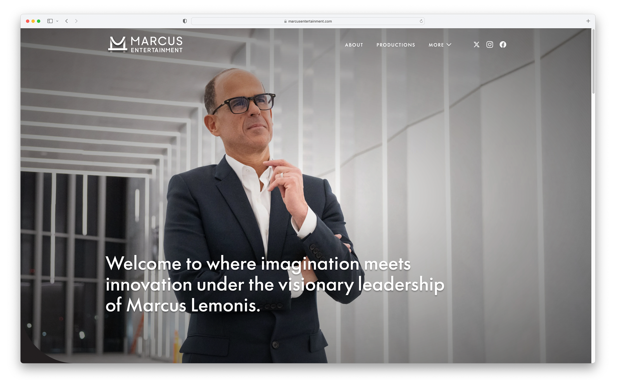 Marcus Entertainment Website