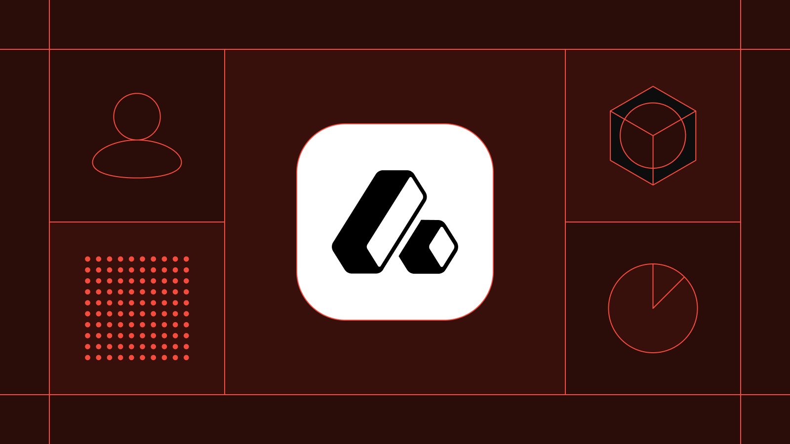 Graphic featuring the Attio logo with abstract line icons