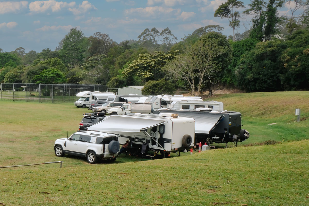 Camping at the Maleny Showgrounds