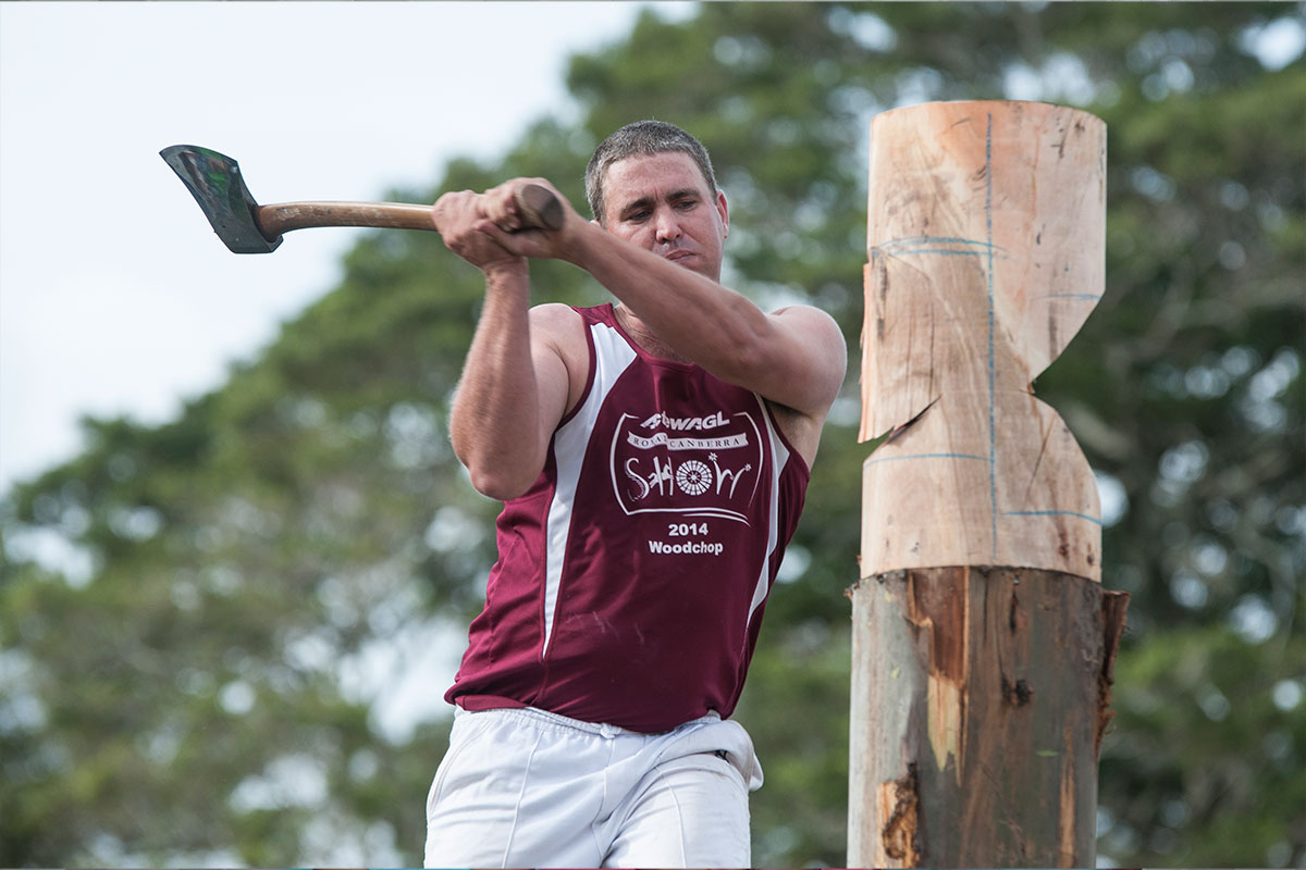 Maleny Agricultural Show Woodchop