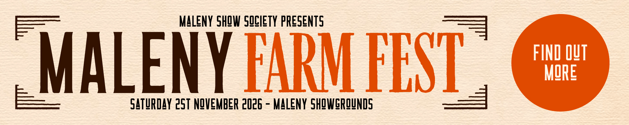 Maleny Farm Fest Logo Banner