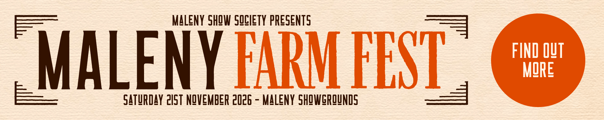 Maleny Farm Fest Logo Banner