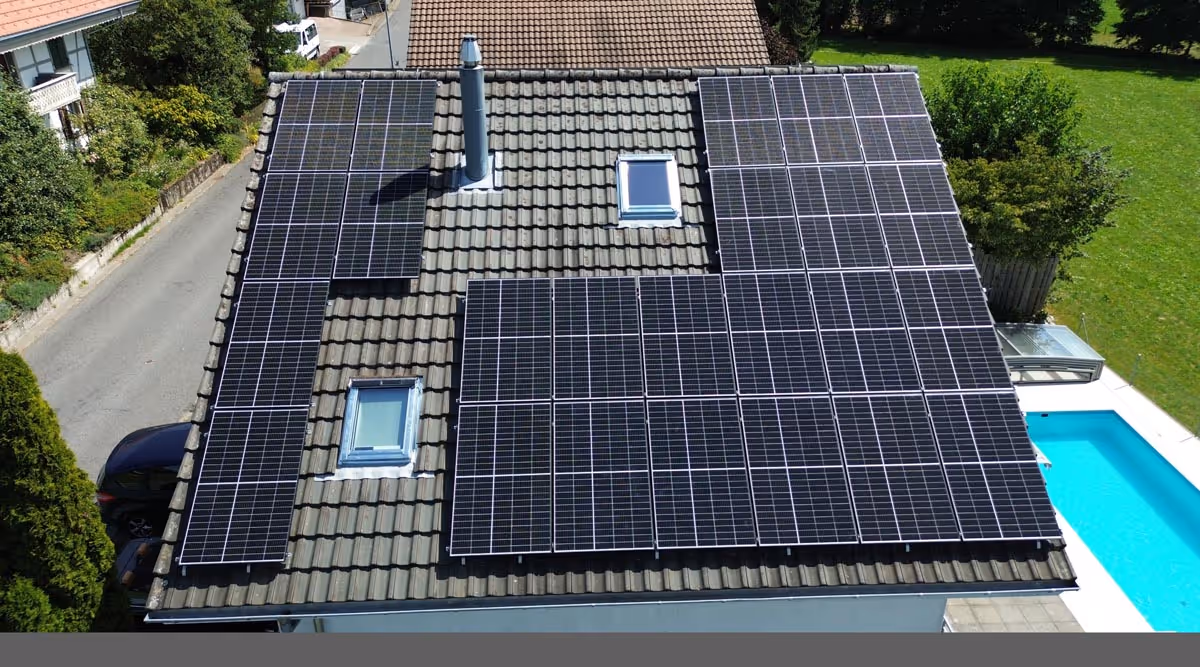 Neubau PV-Aufdachanlage Einfamilienhaus