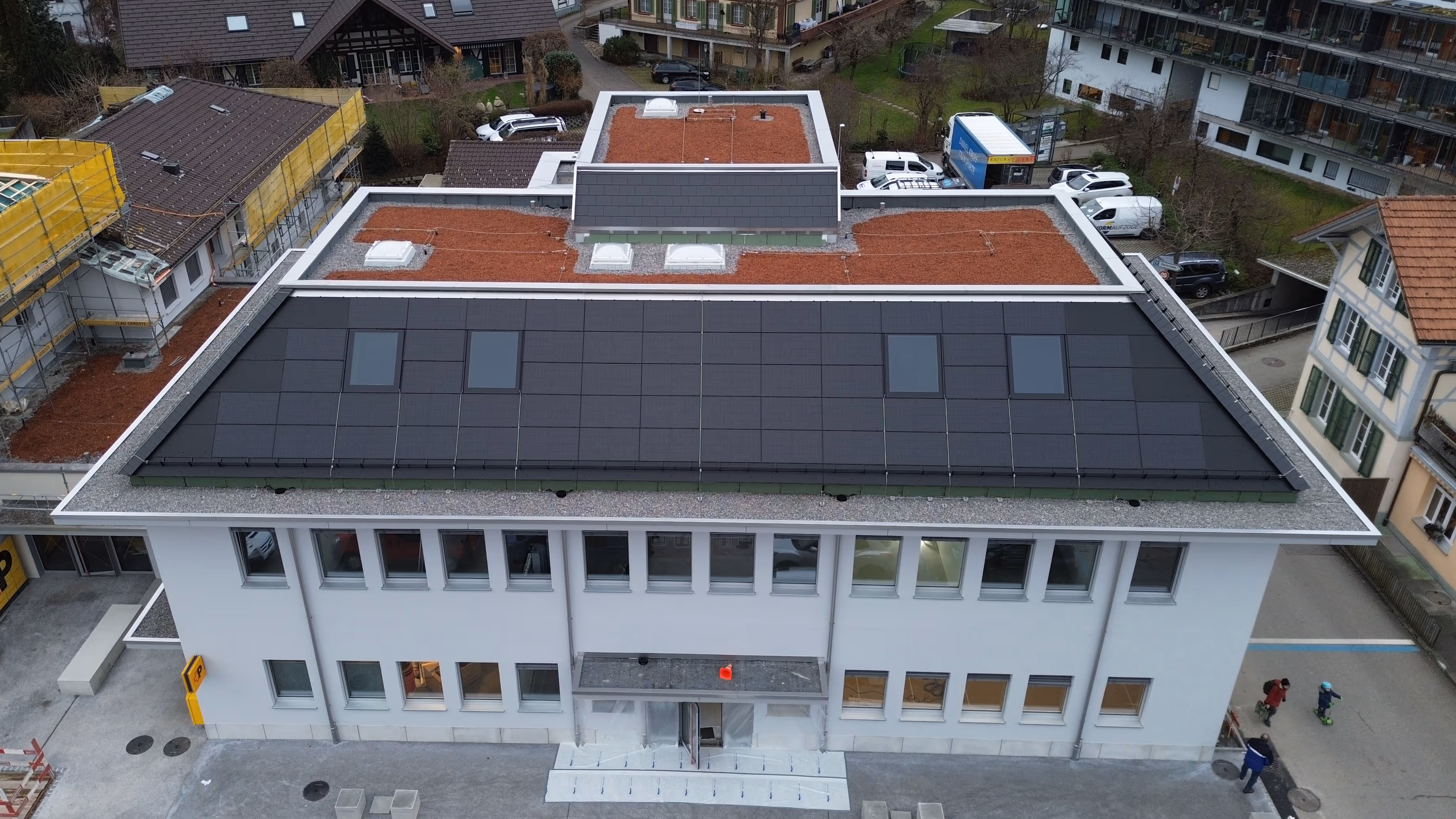 Neubau PV-Indachanlage Post