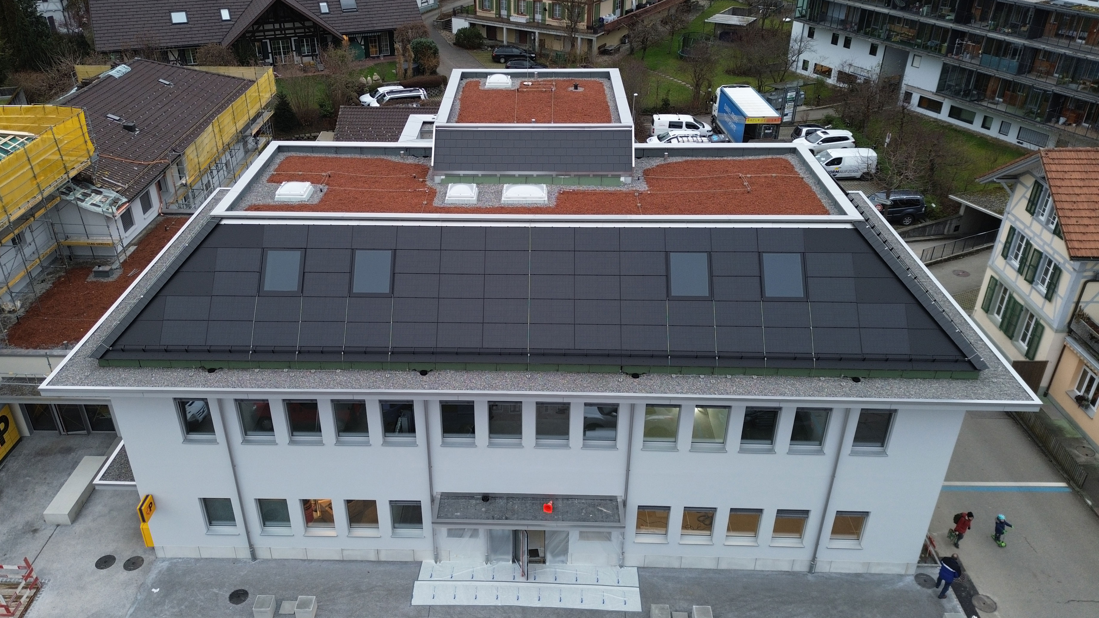 Neubau PV-Indachanlage Post
