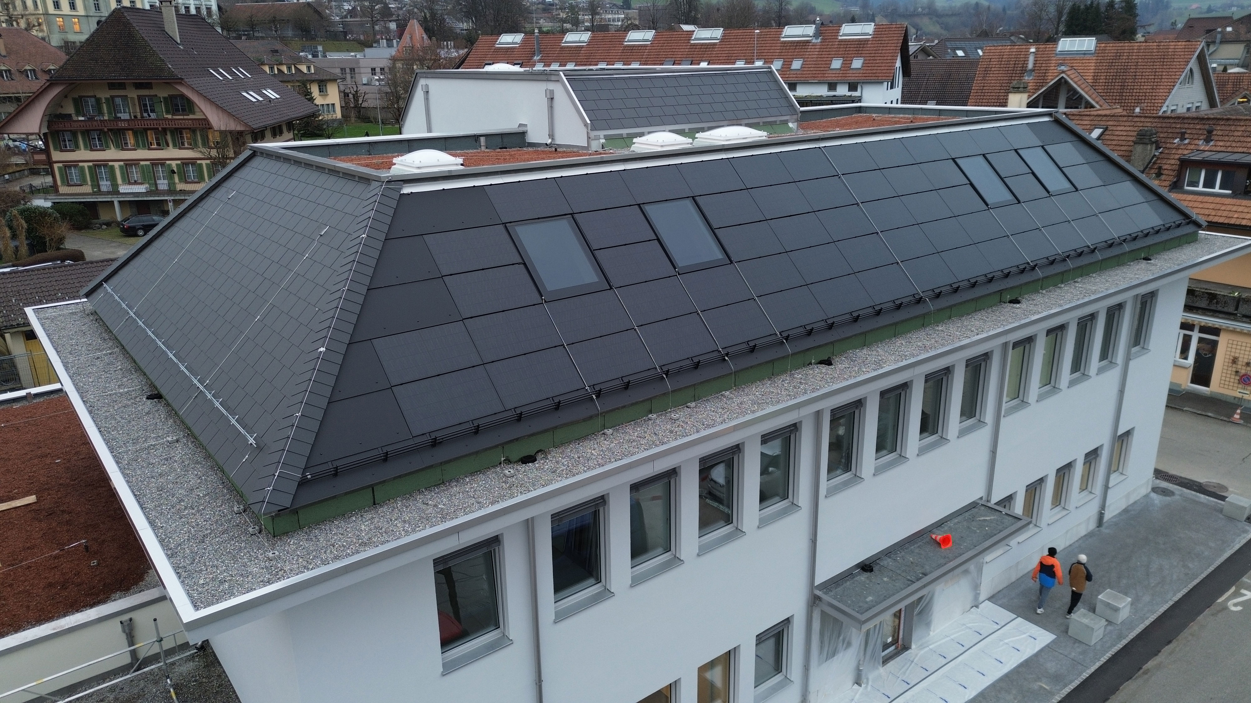 Neubau PV-Indachanlage Post
