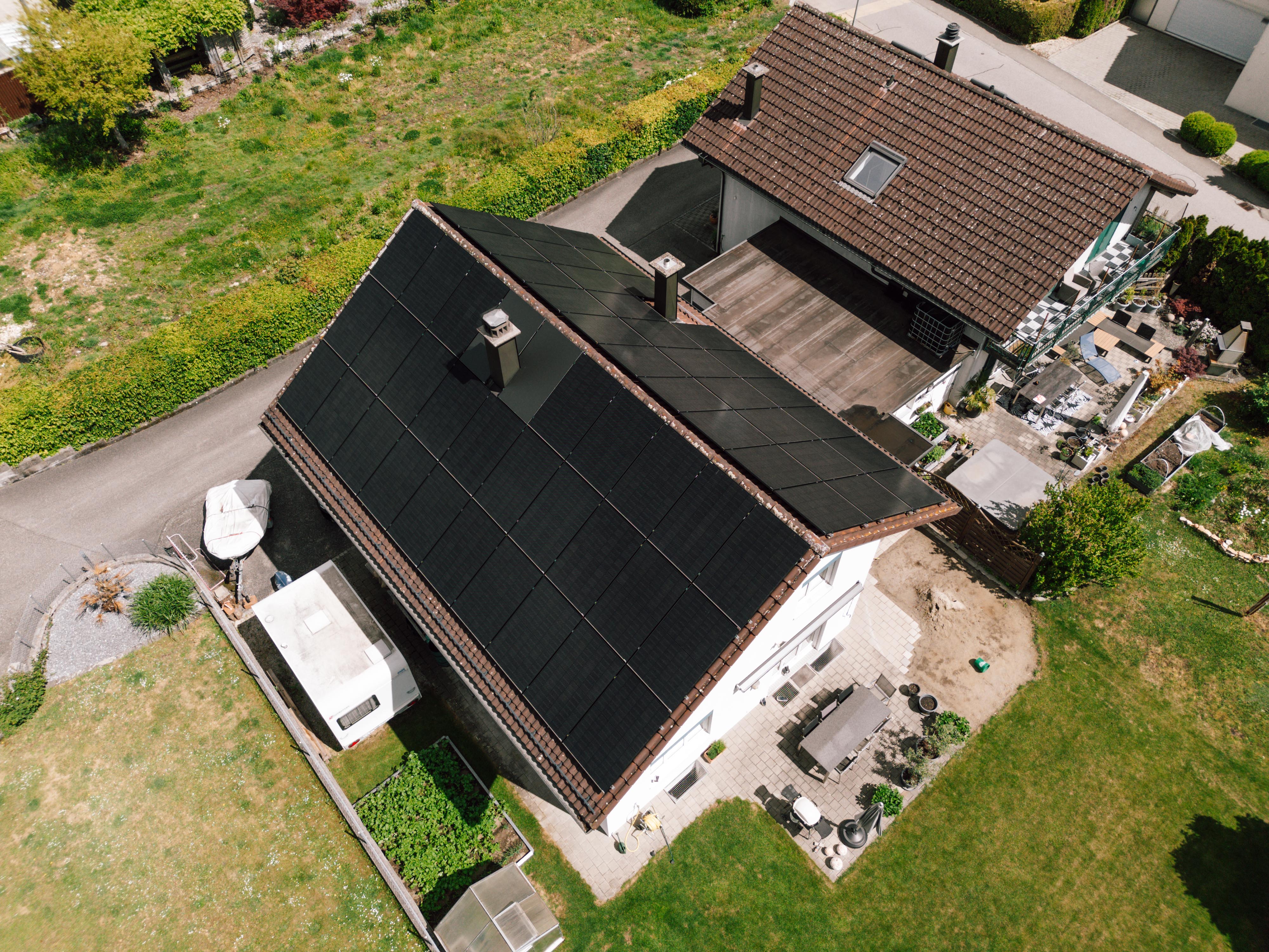 Neubau PV-Aufdachanlage Einfamilienhaus