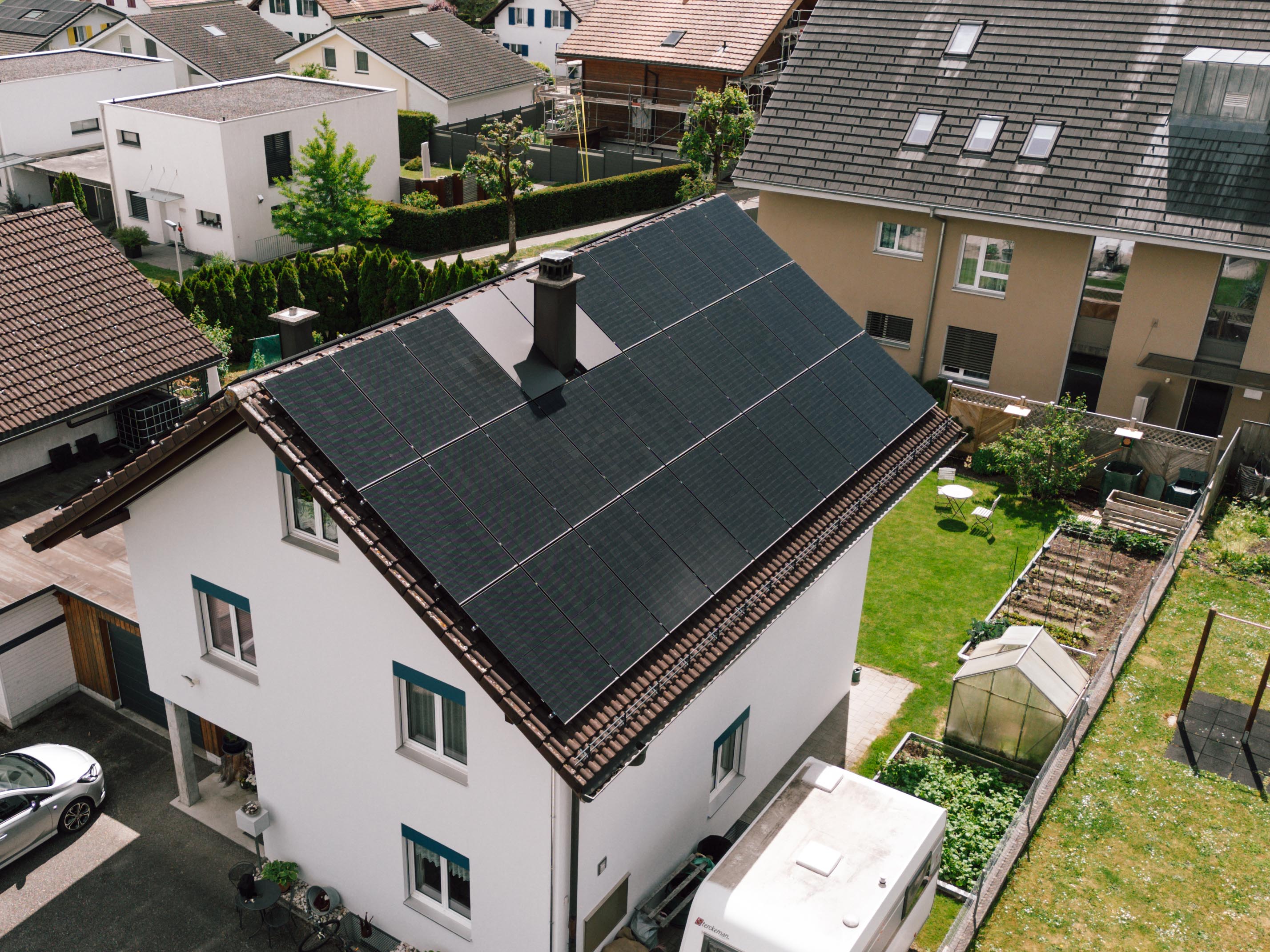 Neubau PV-Aufdachanlage Einfamilienhaus
