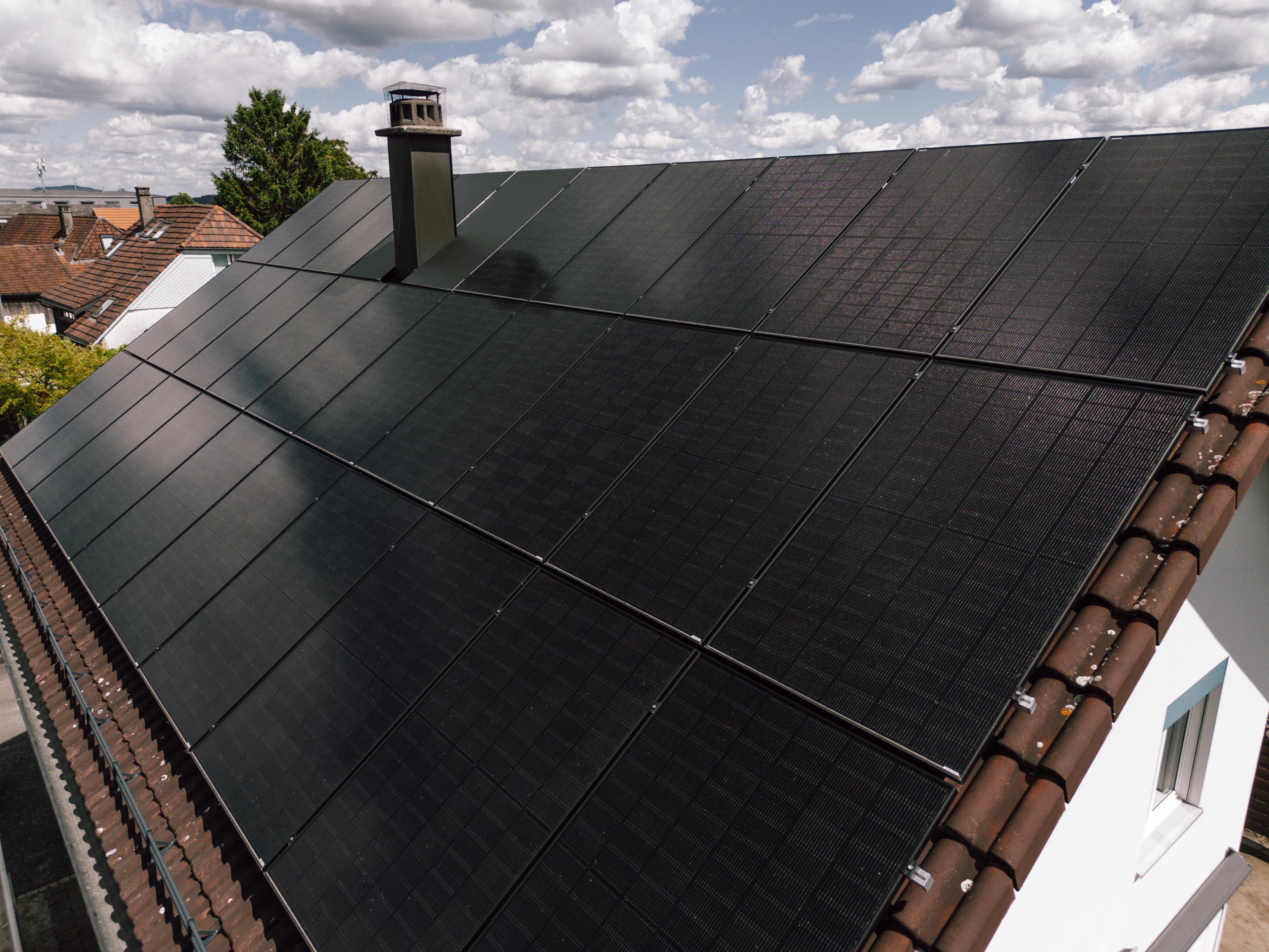 Neubau PV-Aufdachanlage Einfamilienhaus