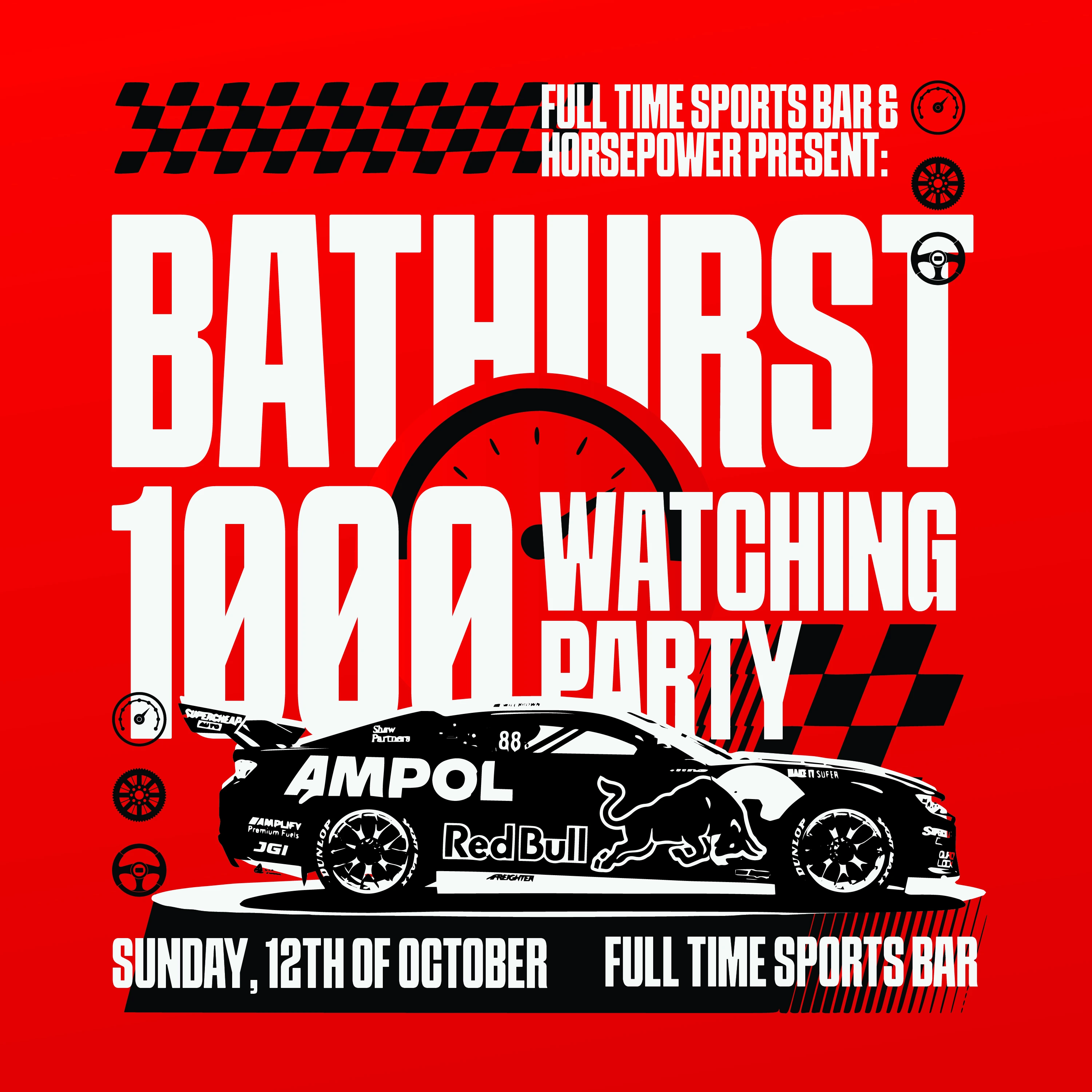 Event poster of Bathurst 1000 Watching Party
