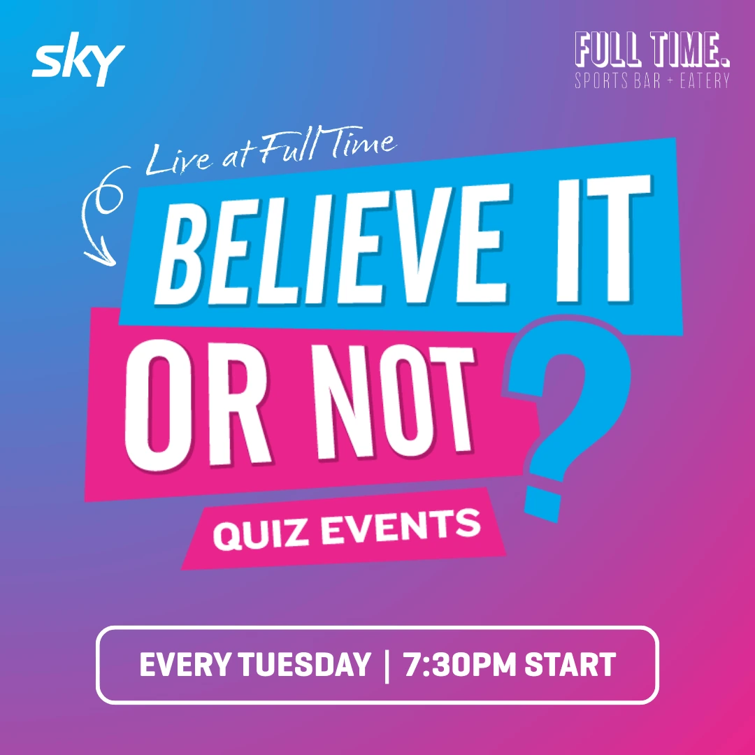 Quiz night: Believe it or not Poster