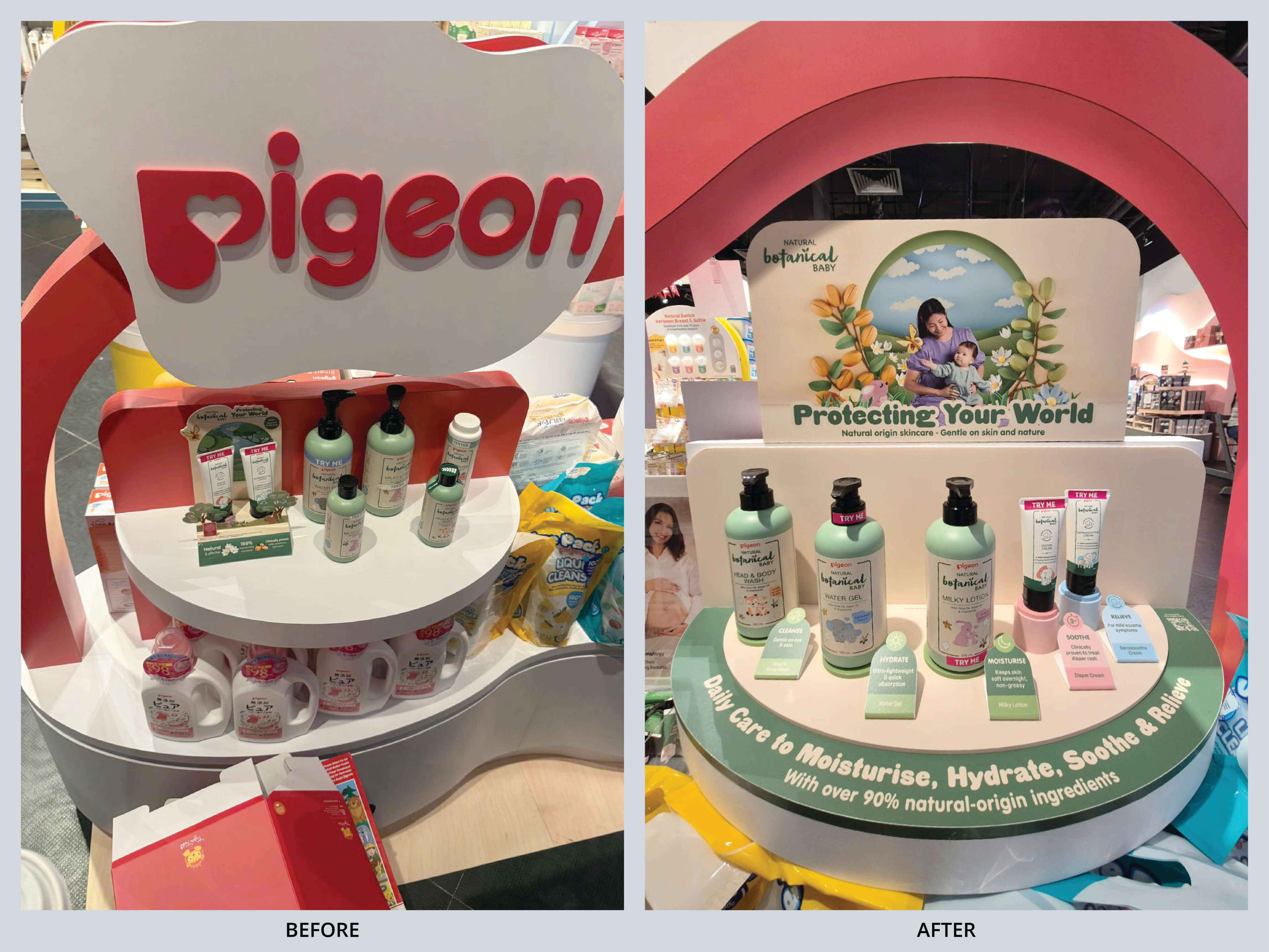 Merchandising & Shop Display_Pigeon Product Display