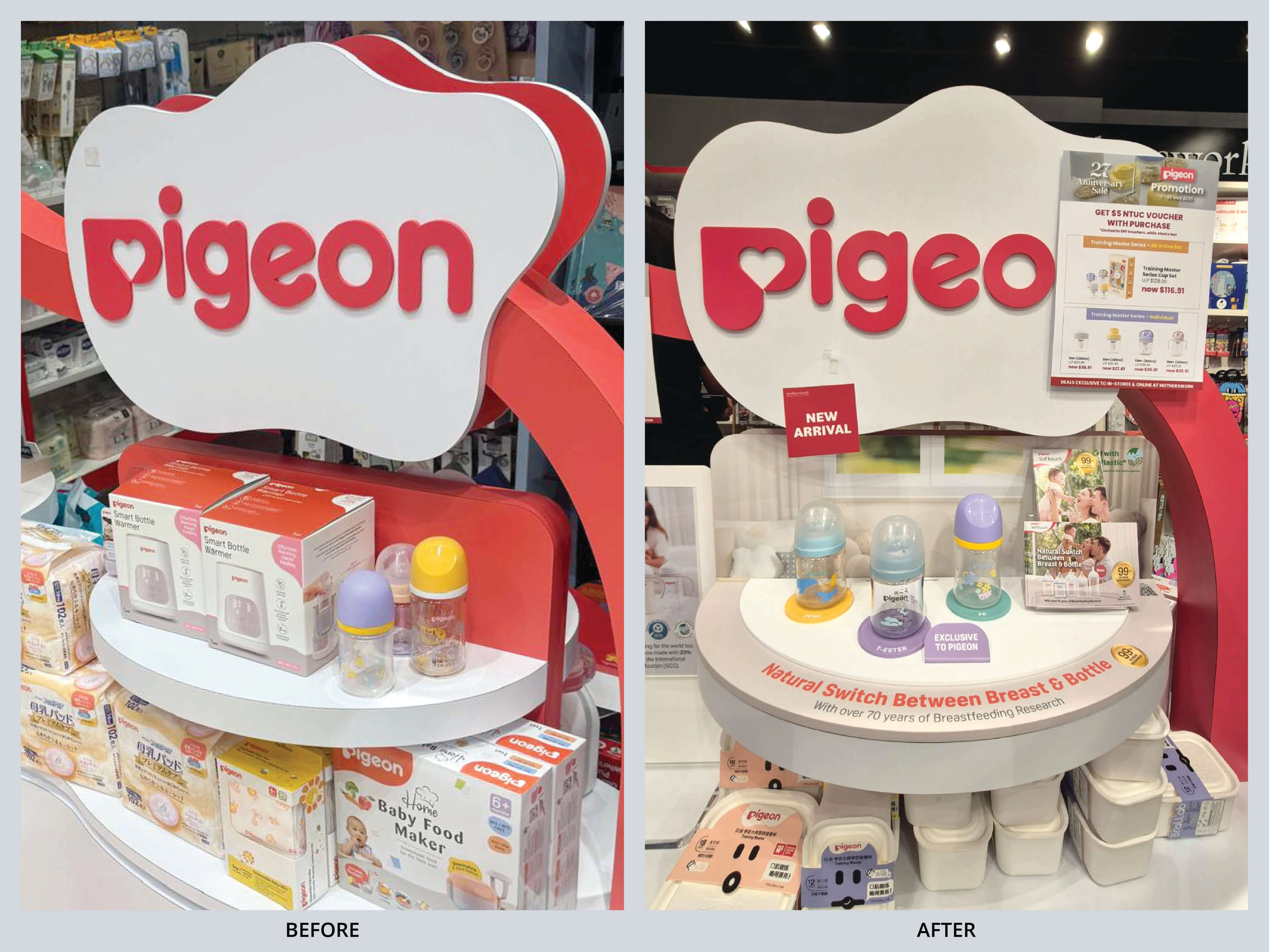 Merchandising & Shop Display_Pigeon Product Display