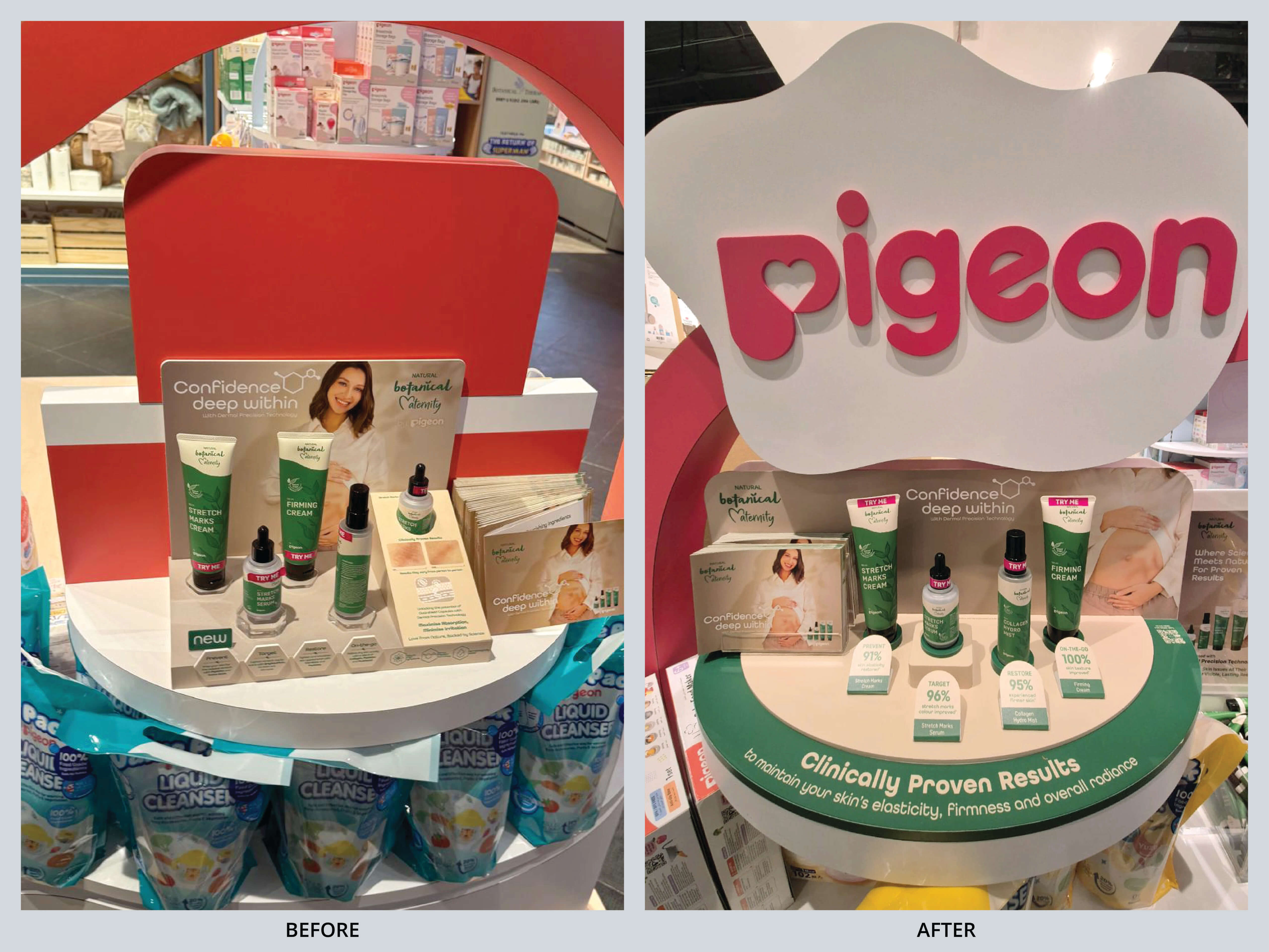 Merchandising & Shop Display_Pigeon Product Display