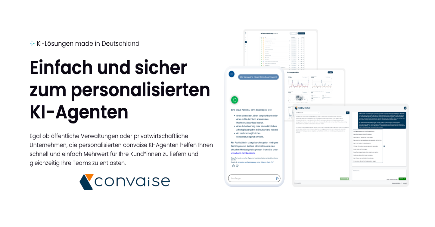 KI-Agenten für Ihre Organisation - einfach und sicher convaise logo