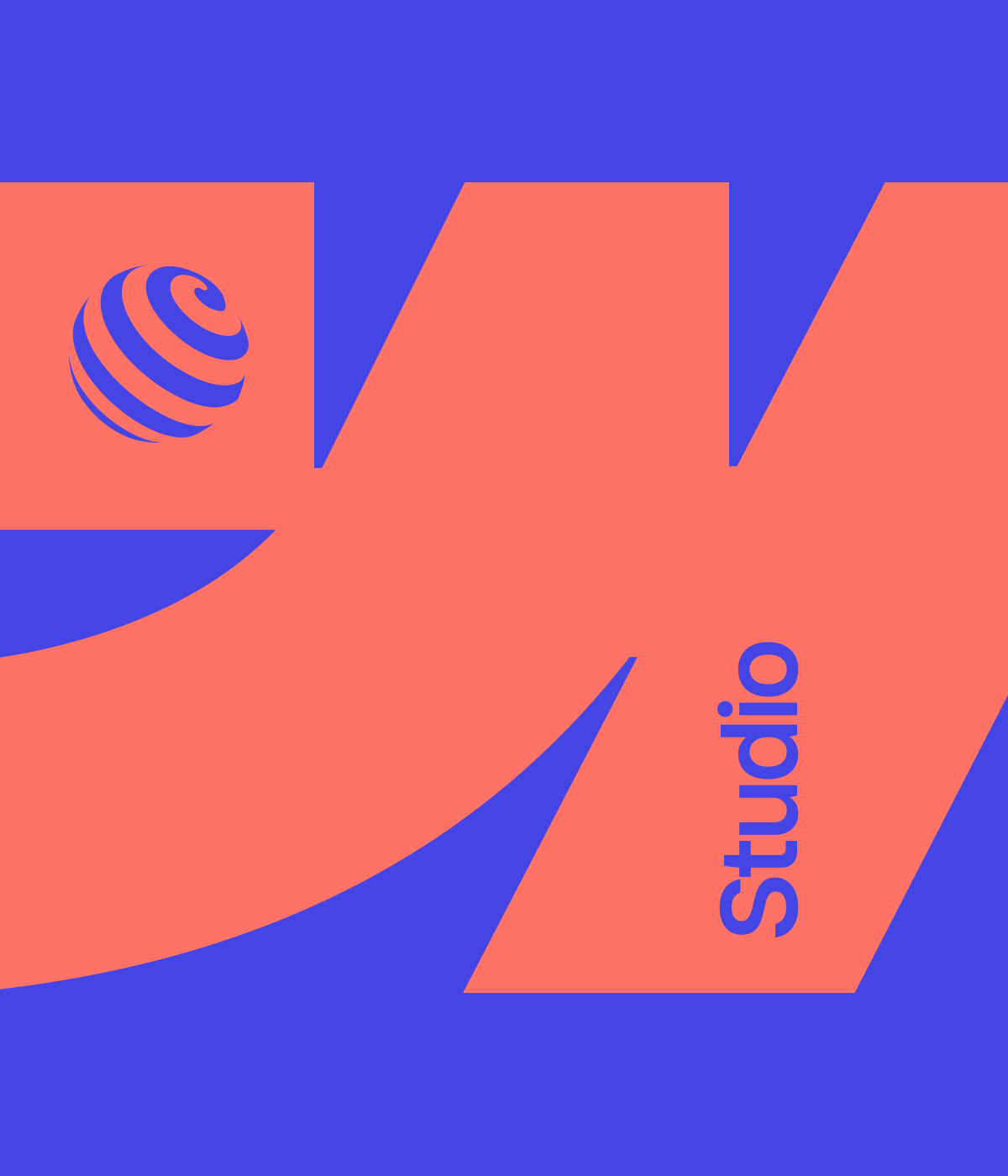Webflow logo stylized with halobrand's custom colors