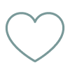 A blue heart shaped icon.